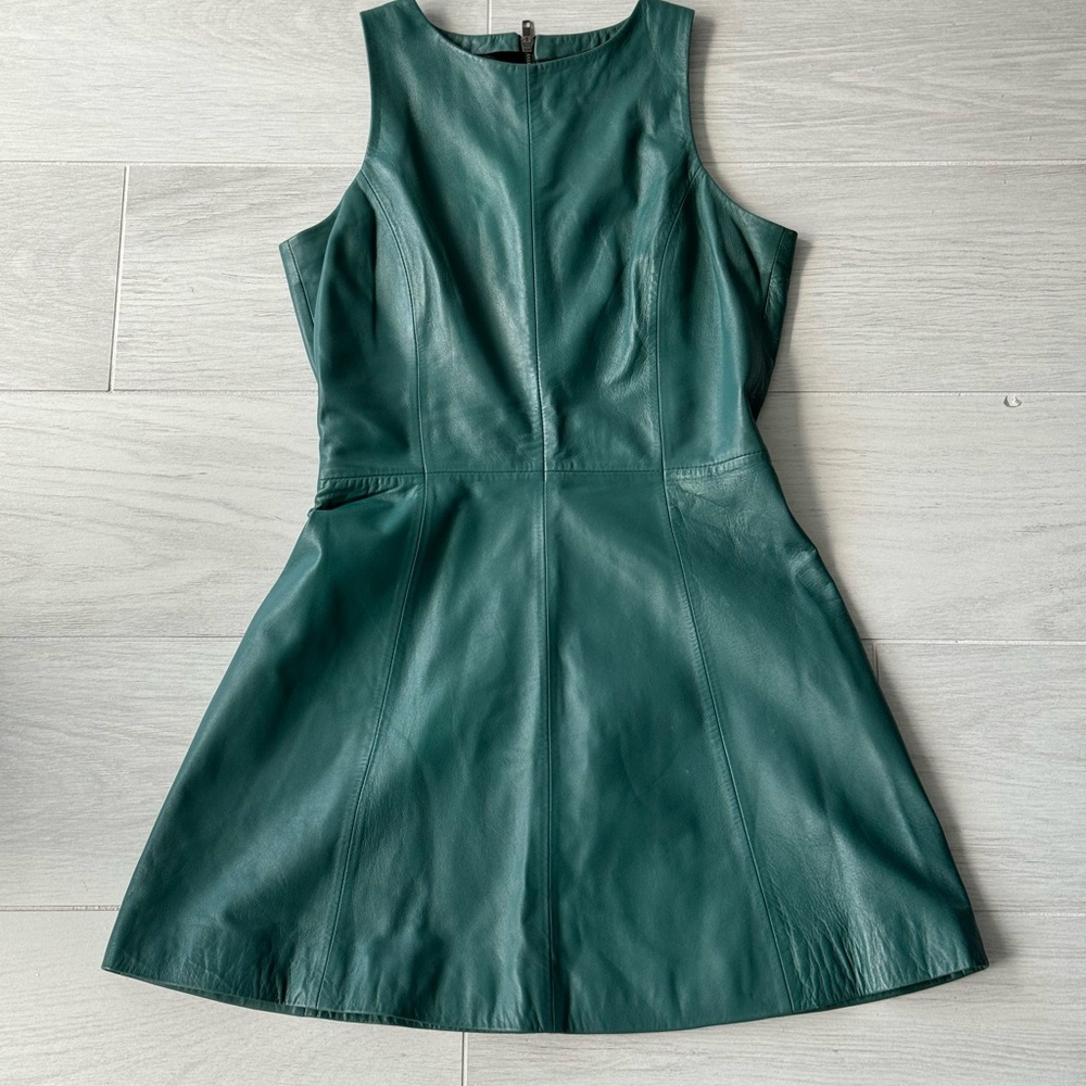 Muuba mini leather dress, size small